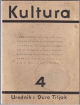 Đuro Tiljak, urednik: Kultura - broj 4.