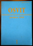 Prvi broj časopisa "Osvit"