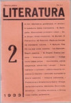 Stevan Galogaža, urednik: Literatura - broj 2. / 1933.