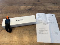 Apple watch 7 45mm, black titanium, sapphire, titanium i ceramic