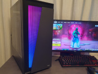 GAMING PC--Ryzen5 2600X + GTX 1080 8Gb..RAM 16Gb.M2 SSD+HDD-Win 11