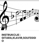 Poduka/Instrukcije:Klavir, Gitara, Solfeggio, Teorija glazbe