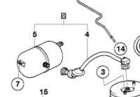 BMW E39 TOURING SPREMNIK ZRAKA ZRAČNOG OVJESA OEM NOVO ZAPAKIRANO