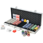 Set za Poker s 500 laserskih žetona u aluminijskom koferu - NOVO !!!