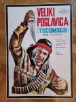 Filmski plakat Veliki poglavica Tecumseh 1972.godina