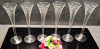 6 čaše za šampanjac - bez rožica