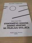 Stanovništvo gradova Banske Hrvatske na prijelazu stoljeća (Vranješ)