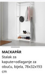 Mackapar IKEA stalak za kapute+cipele