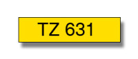 Brother TZe-631 / TZ-631 traka 12mm - crni ispis / žuta traka (origina