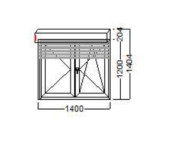 NAJJEFTINIJI PVC 2K PROZOR DECCO 140X140,4 SA ROLETOM U BOJI!