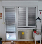 PVC  balkonska vrata i dvokrilni prozor s roletnama