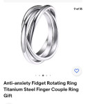 Prsten Anti-anxiety Fidget Rotating Ring