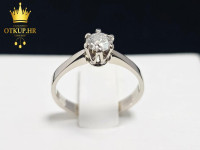 ZLATNI PRSTEN S DIJAMANTOM 0.35ct 14K / R1, RATE !