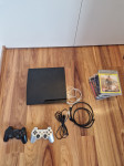 PS3 150GB, 2 JOYSTICA I 10 IGRICA