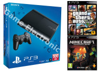 PS3 ULTRA SLIM 500GB + GTA V + MINECRAFT ●12MJ JAMSTVA ●