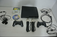 Sony Playstation 3 Slim,2 orginal bezicna joysticka+2 palice,kamera