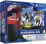 PlayStation 4 Slim, 500GB, 2 kontrolera+punjač, 5 igara, 220€