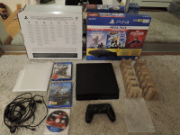 Sony Playstation 4 Slim,kutija,500gb,radi sve odlicno,3 igre,joystick