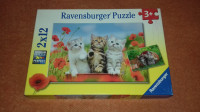 Ravensburger male mace puzzle - 2x12 dijelova - 2018. godina