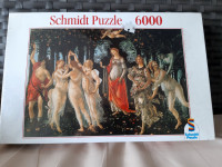 Schmidt puzzle 6000 (Botticelli: The Spring), raritetno izdanje, NOVO!