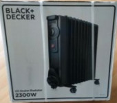 Uljni radijator BLACK DECKER, 2300W, 11 REBARA, NOVO, GARANCIJA,