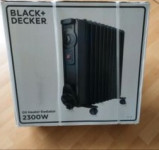 Uljni radijator BLACK+DECKER, 2300W, NOVO, RAČUN I GARANCIJA, 60€