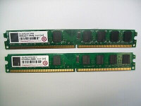 2x2GB(4GB) TRANSCEND DDR2 800 DIMM čip: micron low profile