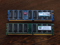 DDR RAM 400MHz 1GB + 512MB Kingmax, ukupno 2 pločice
