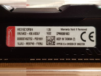 KINSTON HYPER X HX316C10FB/4 4GB DDR3-1600