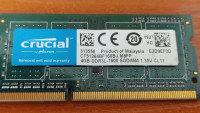 RAM memorija 4GB za laptope DDR3L-1600, Crucial