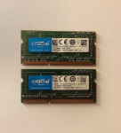 RAM memorija 4GB x 2kom za laptope DDR3L-1600, Crucial