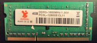 SO-DIMM   DDR3, 4GB, PC3L (1.35V), 16000MHz