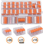 Elektro spojnice kleme 75 komada SET (kao i wago) samo 12.9eur set