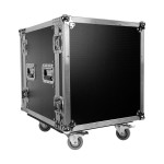 Plugger Case Flight case Rack 12U roller