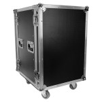 Plugger Case Flight case Rack 16U roller