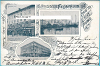 FIUME (RIJEKA) Dućan Edoardo Schambik & Hotel Europe - Putovala 1900.g