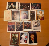 Lot 200 umjetničkih razglednica - Picasso, Van Gogh, Rembrandt, Munch