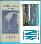 OTOK VIS ex Yu stara turistička brošura prospekt vodič + cijenik za 19