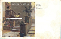 SPLIT - HOTEL SLAVIJA (vl. M. Jozević) stara predratna razglednica RR