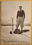 Stara fotografija RPPC Alpinist planinar Roberto Pietro da Abbazia