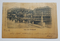 STARA RAZGLEDNICA MARERIJAL DRVO, GRAZ AUSTRIA NICOLAIQUAI, 1898. g.