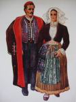 VLADIMIR KIRIN ,razglednica OTOK PAG,dalmatinske narodne nošnje