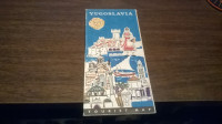 YUGOSLAVIA TOURIST MAP