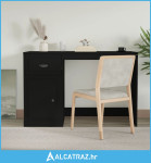 Radni stol s ladicom crni 115 x 50 x 75 cm konstruirano drvo - NOVO