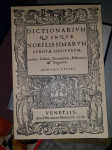 Dictionarium quinque nobilissimarum Europae linguarum