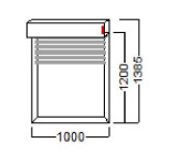 AKCIJA - ROLETA 100X120 ALU