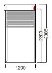 ROLETA 120X220 ALU