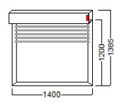 ROLETA 140X120 PVC