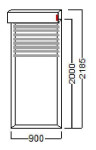 ROLETA 90X200 ALU