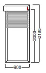 ROLETA 90X220 ALU